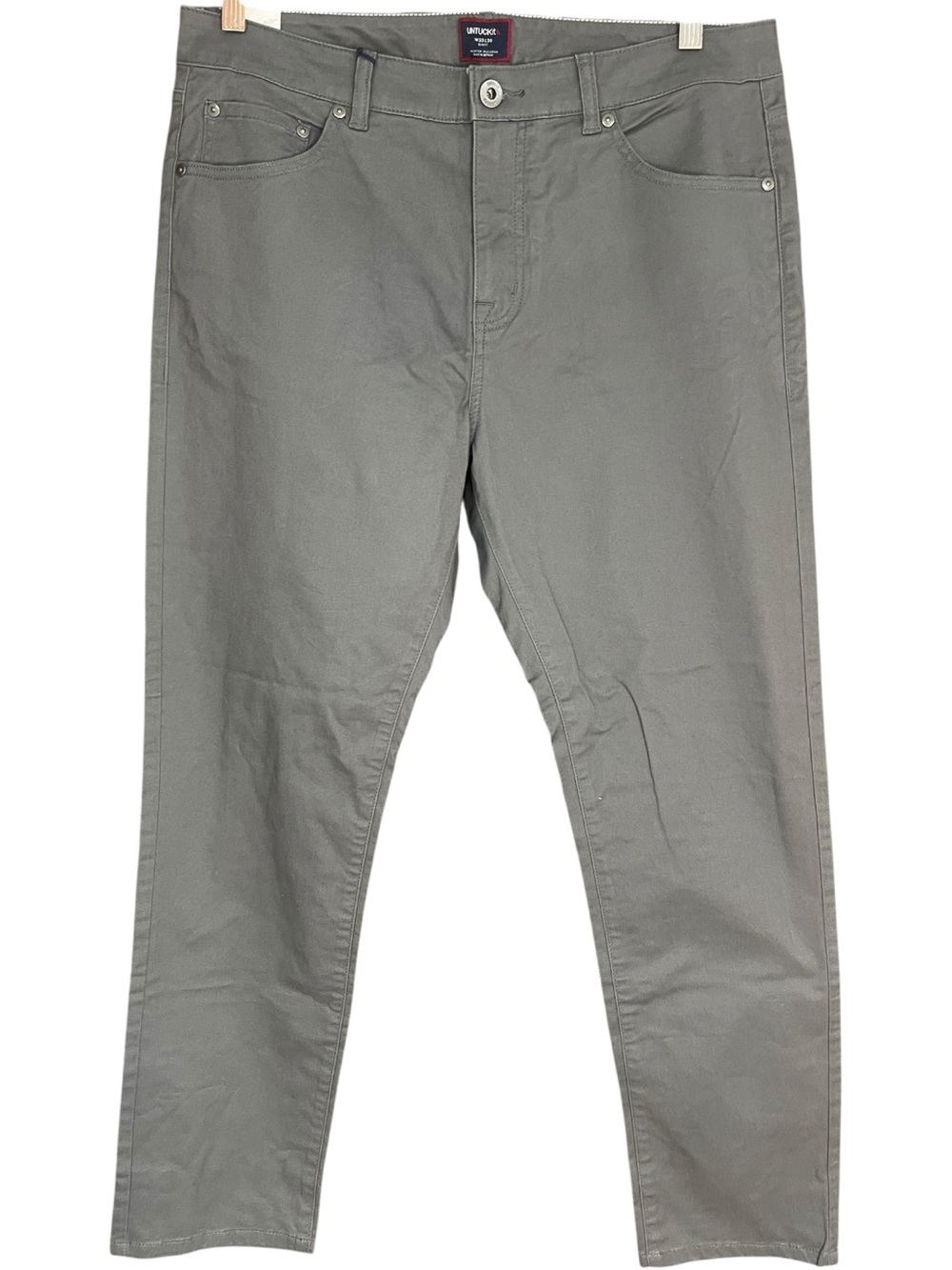 UNTUCKit 5-Pocket Chino Slim Fit Pants Charcoal Gray